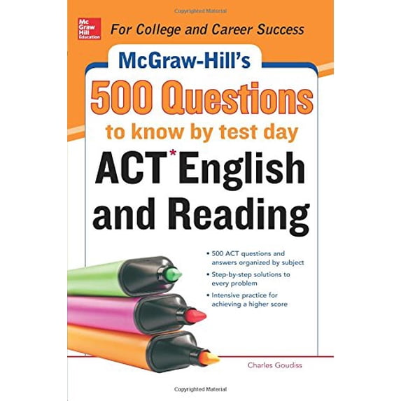 Pre-Owned 500 ACT English and Reading Questions to Know by Test Day (Paperback) 0071821317 9780071821315