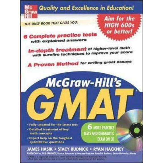 Pre-Owned McGraw-Hill's GMAT with CD-Rom Paperback