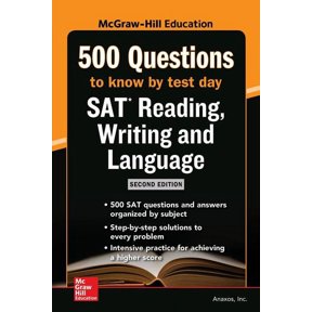 Pre-Owned McGraw Hills 500 SAT Reading, Writing and Language Questions to Know by Test Day, Second Edition (Paperback)