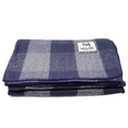 thumbnail image 1 of McGuire Gear Bunkhouse Plaid Blanket, Wool Blend, 64" x 90", Grey/Navy, 1 of 4