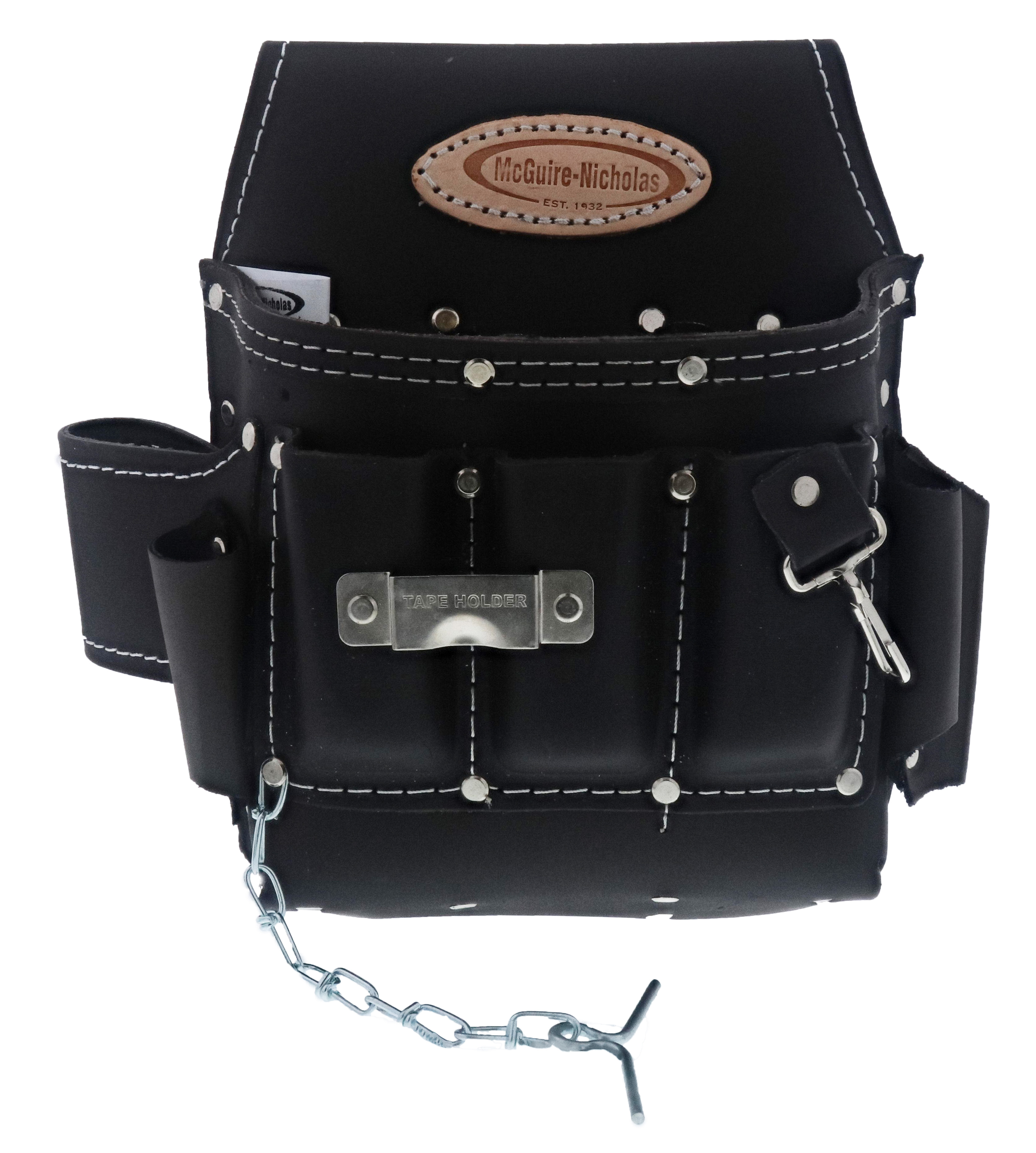 McGuire-Nicholas 12-Pocket Electrician's Tool Pouch, Oil Tanned Leather photo 1
