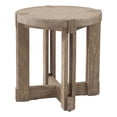 thumbnail image 1 of McGuire Rustic Farmhouse End Table in Natural Mindi Wood, 1 of 5
