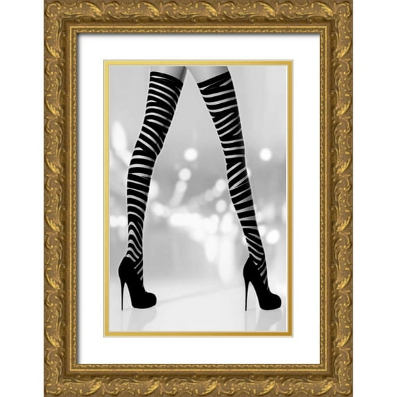 McGuire, Sarah 17x24 Gold Ornate Wood Framed with Double Matting Museum Art Print Titled - Night Out II