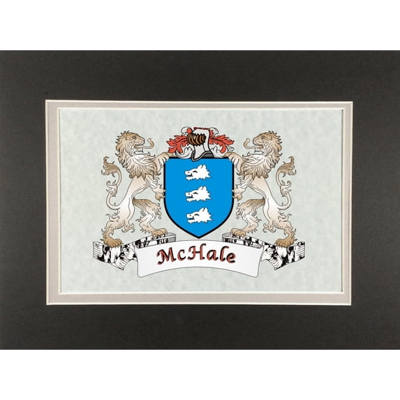 McHale Irish Coat of Arms Print - Frameable 9" x 12"