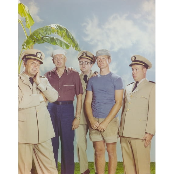 McHale's Navy Group Picture with Banan Background Photo Print (24 x 30)