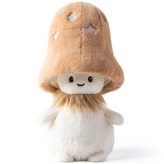 McHugs: Fairy Series - Matsutake Elf - 7" Stuffed Plush Mushroom Character, Soft Weighted Cuddle Toy, Comfort Play & Nap Companion, Baby-Toddler-Kid