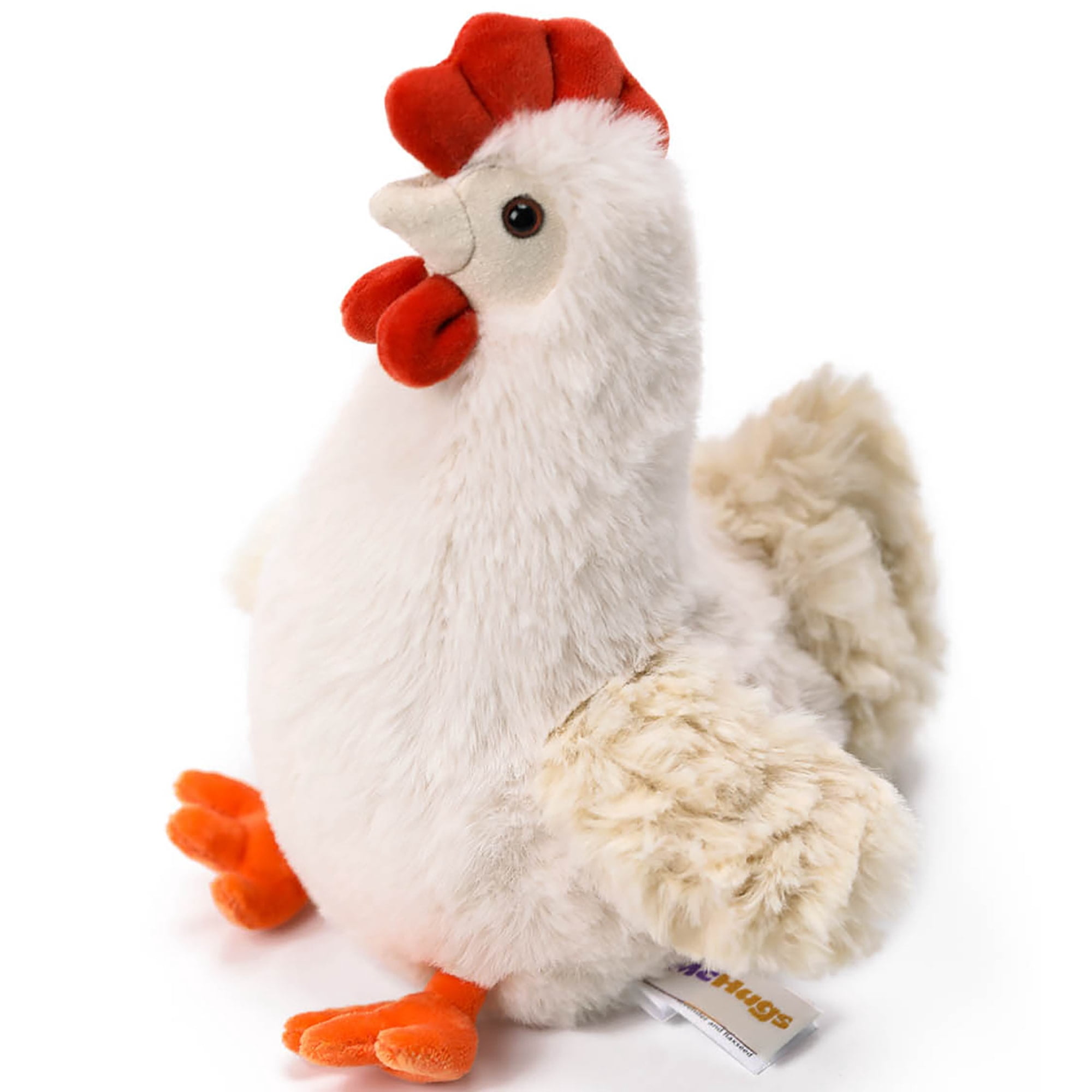 McHugs: Farm Series - Marshmallow Chicken - 7" Stuffed Animal Plush, Soft Weighted Cuddle Toy, Cozy Comfort Play & Nap Companion, Baby-Toddler-Kids