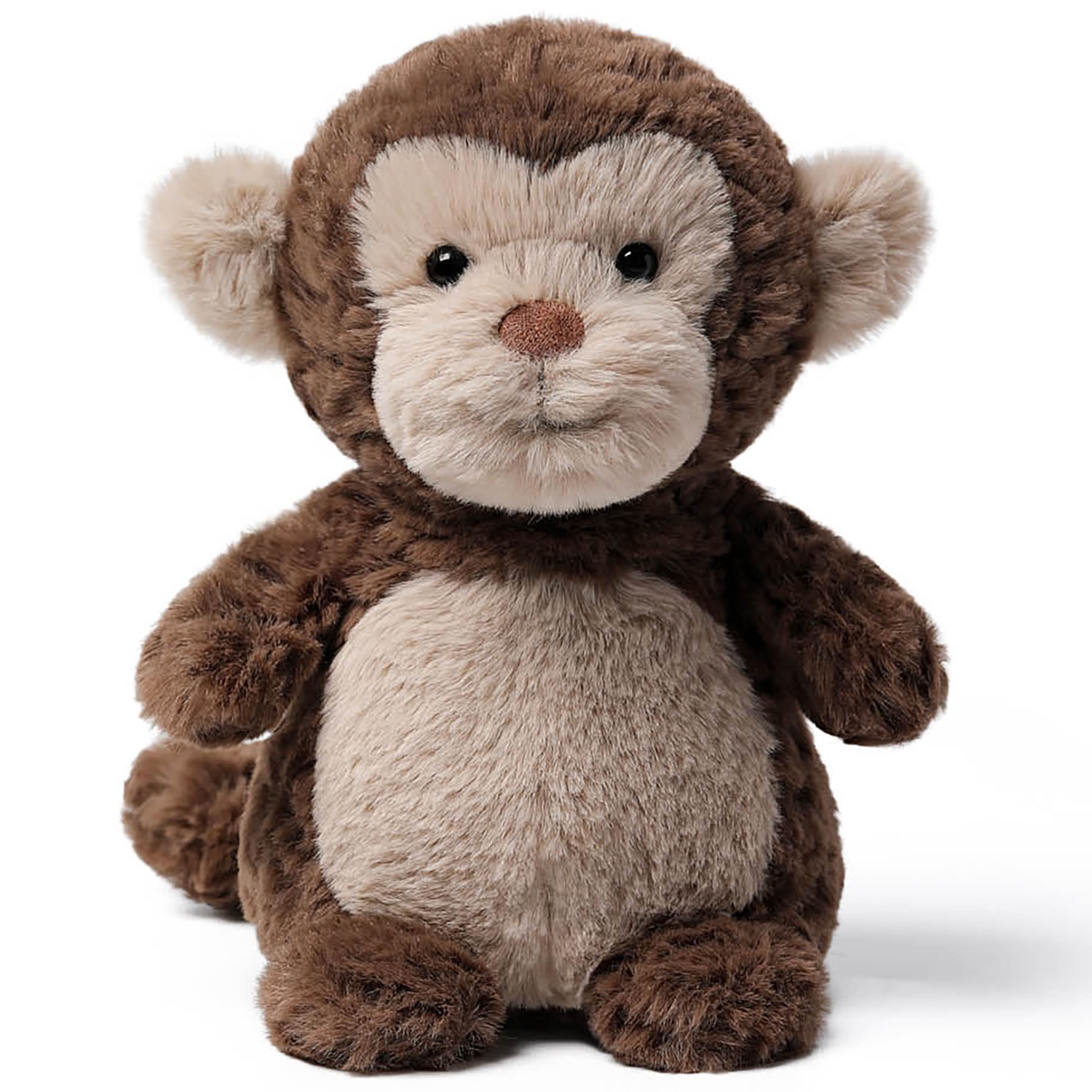 McHugs: Kindergarten Series - Little Naughty Monkey - 7" Brown Stuffed Animal Plush, Soft Weighted Cuddle Toy, Cozy Play Companion, Baby-Toddler-Kids