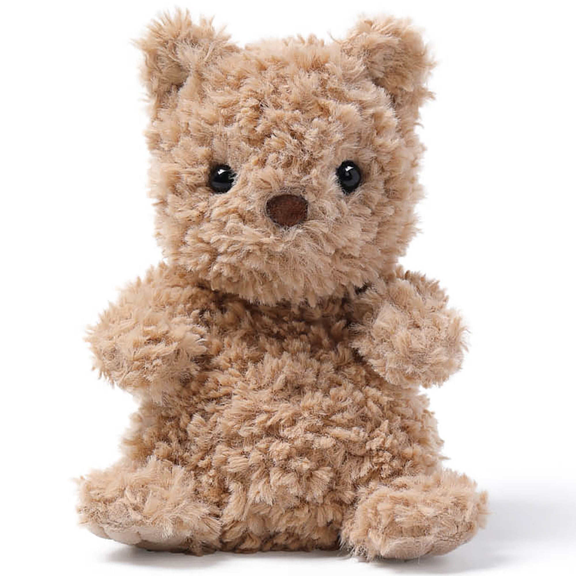 McHugs: Lazy Mini Comfort - Bear - 6" Brown Fuzzy Stuffed Animal Plush, Soft Weighted Cuddle Toy, Cozy Comfort Play & Nap Companion, Baby-Toddler-Kids