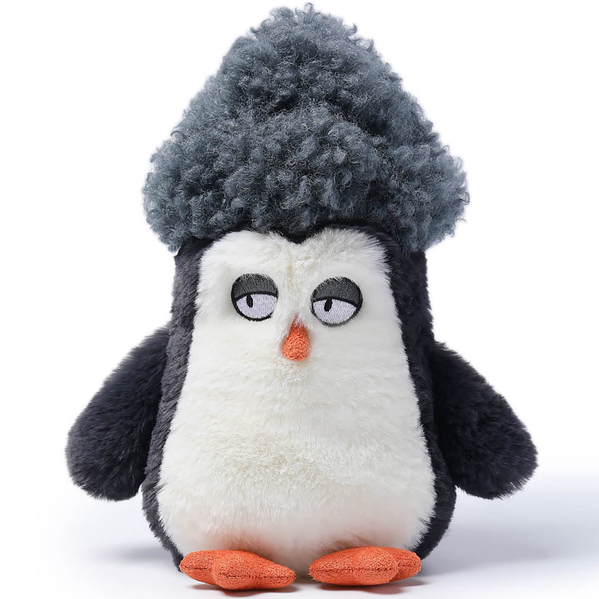 McHugs: Ocean Series - Afro Hair Penguin - 7" Black &White Stuffed Animal Plush, Soft Weighted Cuddle Toy, Cozy Comfort Companion, Baby-Toddler-Kids