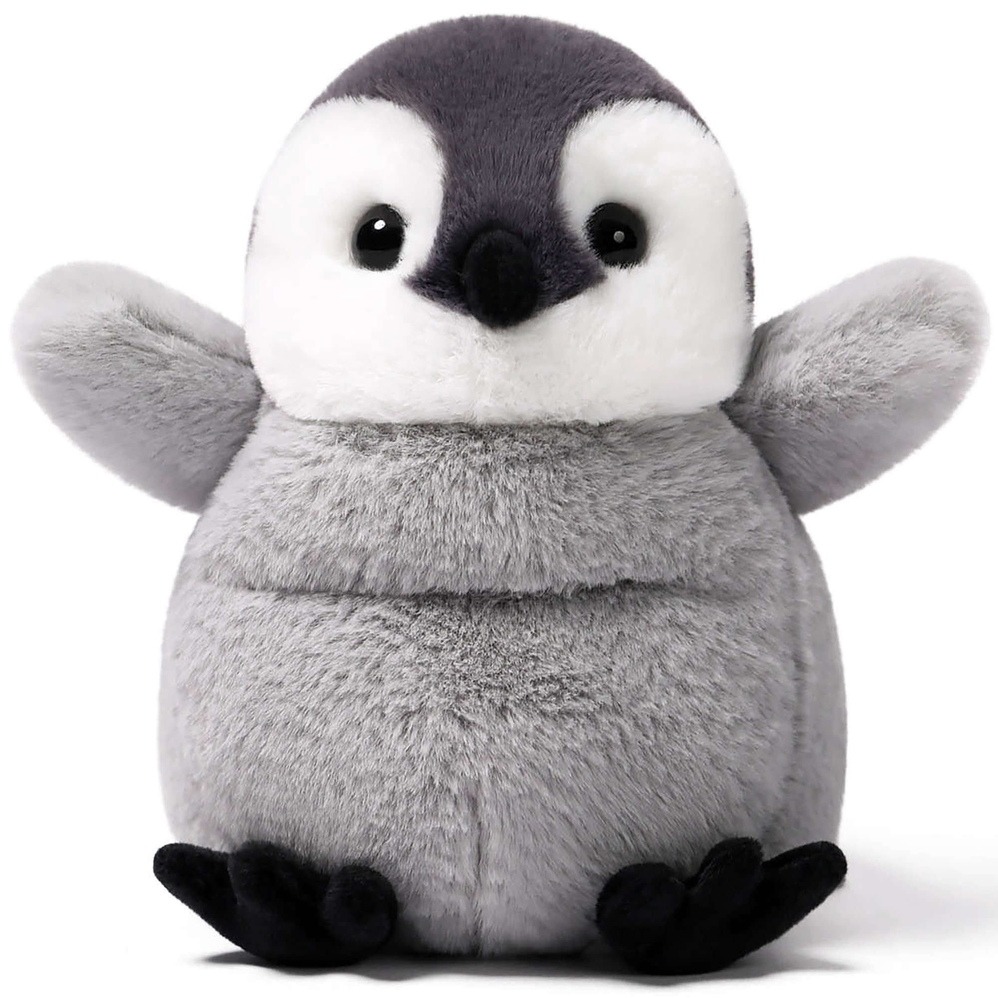 McHugs: Ocean Series - Little Emperor Penguin - 7" Black & White Stuffed Animal Plush, Soft Weighted Cuddle Toy, Cozy Play Companion, Baby-Toddler-Kid