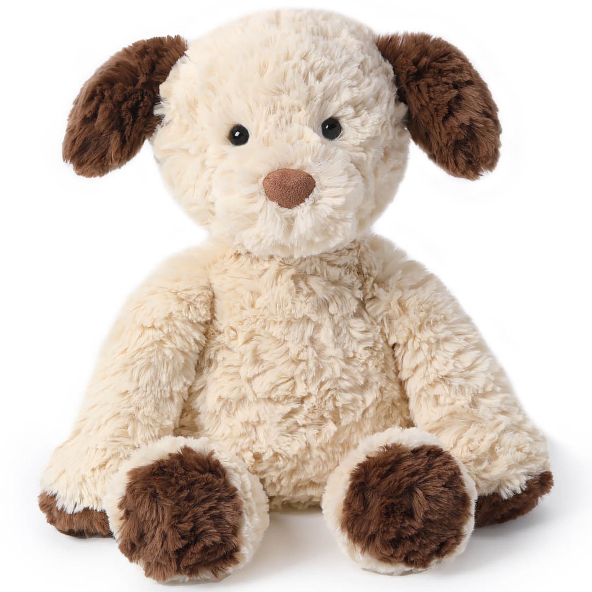 McHugs: Cute Pet Series - Toffee Dog - 9.8" Brown-Cream Stuffed Animal Plush, Soft Weighted Cuddle Toy, Cozy Comfort Play Companion, Baby-Toddler-Kids