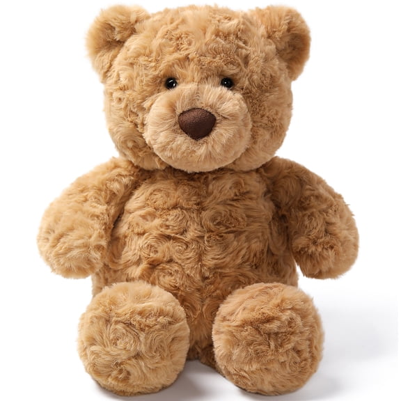 McHugs: Forest Series - Wendy Bear - 9.8" Brown Fuzzy Stuffed Animal Plush, Soft Weighted Cuddle Toy, Comfort Play & Nap Companion, Baby-Toddler-Kid