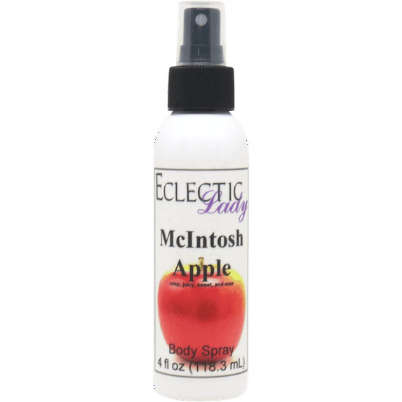McIntosh Apple Body Spray, Eclectic Lady, Hydrating Mist, Unisex, 16 oz