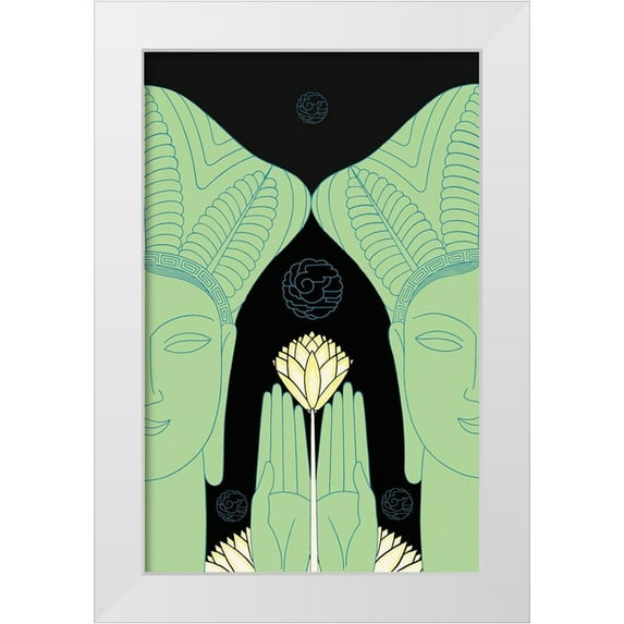 McIntosh, Frank 13x18 White Modern Wood Framed Museum Art Print Titled - Jade Goddess Images, 1927