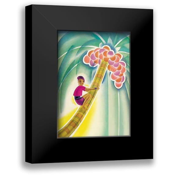 McIntosh, Frank 14x18 Black Modern Framed Museum Art Print Titled - Coco-Palm, 1930