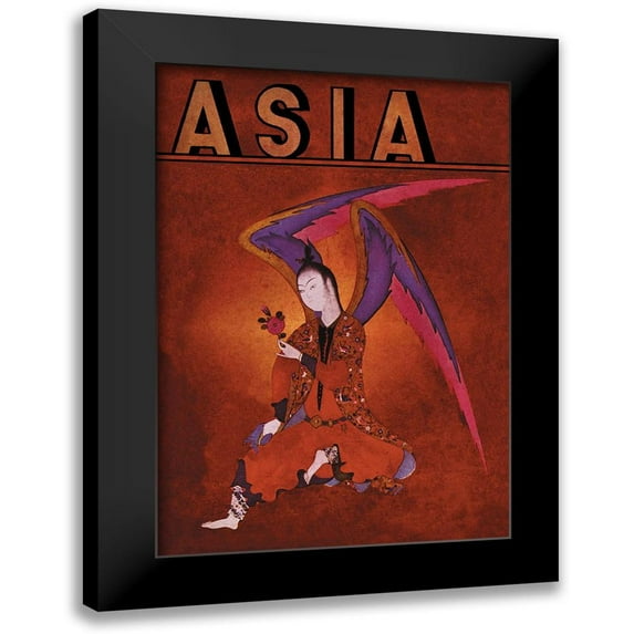 McIntosh, Frank 18x24 Black Modern Framed Museum Art Print Titled - An Angel of Islam with Title, 1934
