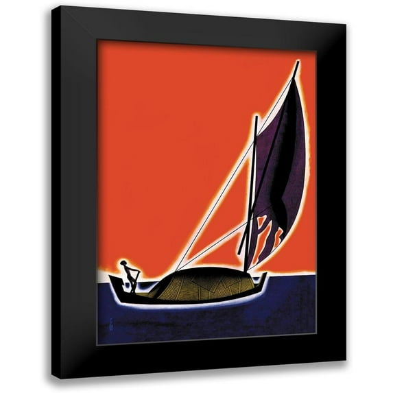 McIntosh, Frank 18x24 Black Modern Framed Museum Art Print Titled - On One of the Seven Seas, 1931