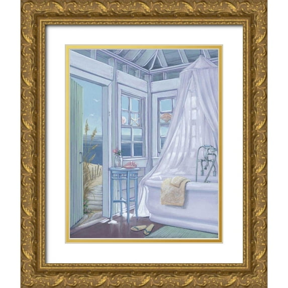 McIntyre, Joelle 20x24 Gold Ornate Wood Framed with Double Matting Museum Art Print Titled - Coastal Breeze I