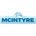 thumbnail image 1 of McIntyre Street Sign | Indoor/Outdoor | Skiing Skier Snowboarder Décor for Ski Lodge Cabin Mountian House | SignMission personalized gift, 1 of 5