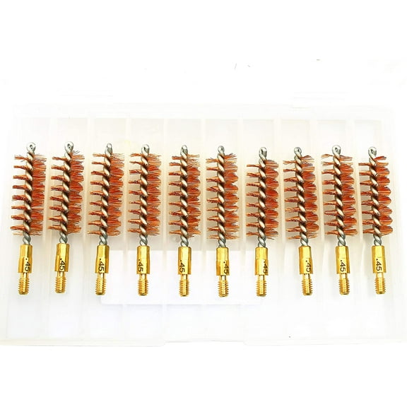 McJ Tools 10pack Pistol 45 Caliber Bronze Bore Brush