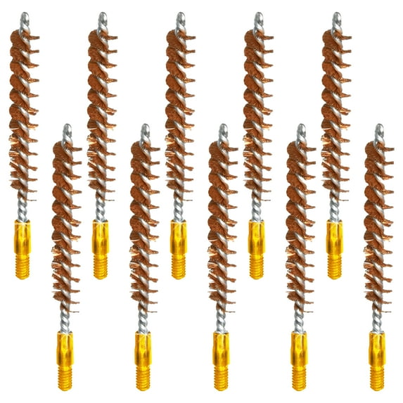 McJ Tools 10pack Rifle 35/9-Caliber Bronze Bore Brush