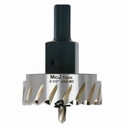 McJ Tools 2-1/2 Inch HSS M2 Drill Bit Hole Saw for Metal, Steel, Iron, Alloy; Ideal for Electricians, Plumbers, DIYers, Metal Professionals