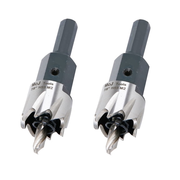 McJ Tools HSSM2 Hole Cutters for Professionals by Professionals (2pack 7/8")