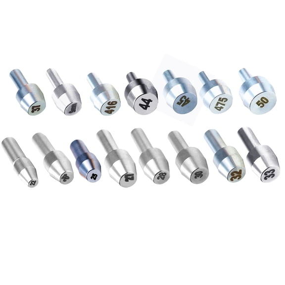 McJ Tools Reloading Case Trimmer Cutters and Pilot Bits (Shaft 3/16", 15 Sizes Pilot Set)