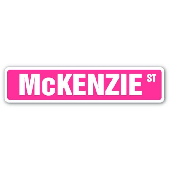 McKENZIE Street Sign Childrens Name Room Sign | Indoor/Outdoor | 36" Wide