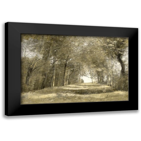 McKee, Christy 18x13 Black Modern Framed Museum Art Print Titled - Shaded Path II