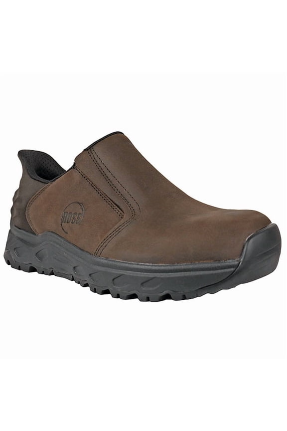 HOSS Men's Soft Toe Boots, Ankle-High, Extra Extra Wide, Chunky, Closed Toe, Brown, Size 13