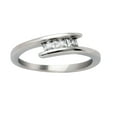 thumbnail image 1 of McKenna 3 Stone CZ Anniversary Band Engagement Ring for Women Ginger Lyne Collection, 1 of 5