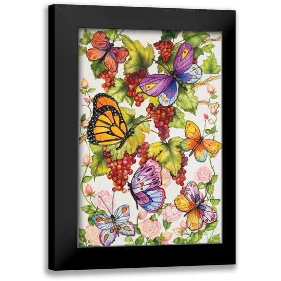 McKenna, Kathleen Parr 11x14 Black Modern Framed Museum Art Print Titled - Vineyard Fruit