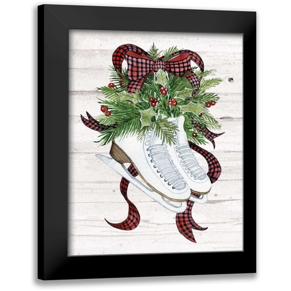 McKenna, Kathleen Parr 12x14 Black Modern Framed Museum Art Print Titled - Holiday Sports III on White Wood