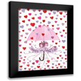 thumbnail image 1 of McKenna, Kathleen Parr 12x14 Black Modern Framed Museum Art Print Titled - Valentine Hearts, 1 of 5