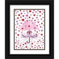 thumbnail image 1 of McKenna, Kathleen Parr 12x14 Black Ornate Wood Framed with Double Matting Museum Art Print Titled - Valentine Hearts, 1 of 4