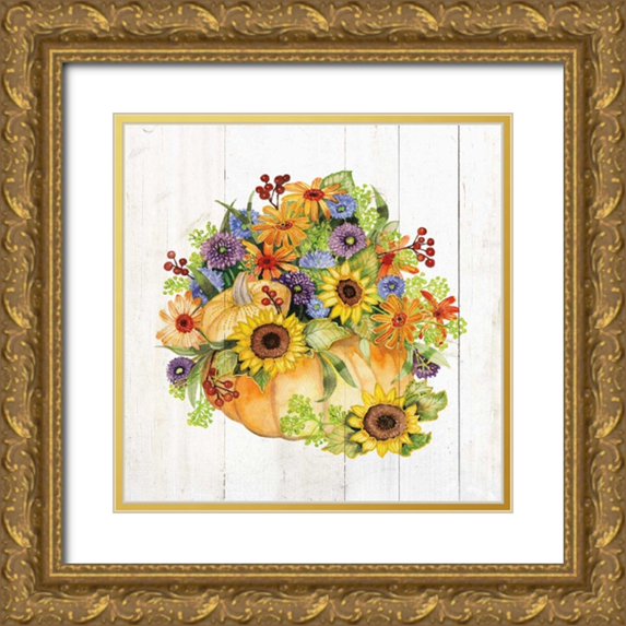 McKenna, Kathleen Parr 15x15 Gold Ornate Wood Framed with Double Matting Museum Art Print Titled - Autumn Days II Gold