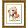 thumbnail image 1 of McKenna, Kathleen Parr 15x18 Gold Ornate Wood Framed with Double Matting Museum Art Print Titled - Life on the Farm Animal Element I, 1 of 4