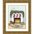 thumbnail image 1 of McKenna, Kathleen Parr 15x18 Gold Ornate Wood Framed with Double Matting Museum Art Print Titled - Night Before Christmas V, 1 of 4