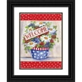thumbnail image 1 of McKenna, Kathleen Parr 25x32 Black Ornate Wood Framed with Double Matting Museum Art Print Titled - Patriotic Welcome, 1 of 4