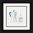thumbnail image 1 of McKenna, Kathleen Parr 26x26 Black Ornate Wood Framed with Double Matting Museum Art Print Titled - Coffee Break VII Tan, 1 of 4