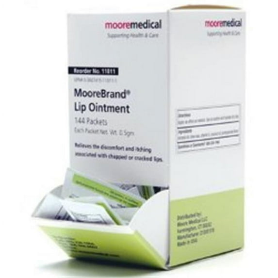 McKesson 1111734-BX 0.5 gm Individual Packet Lip Balm - Pack of 144
