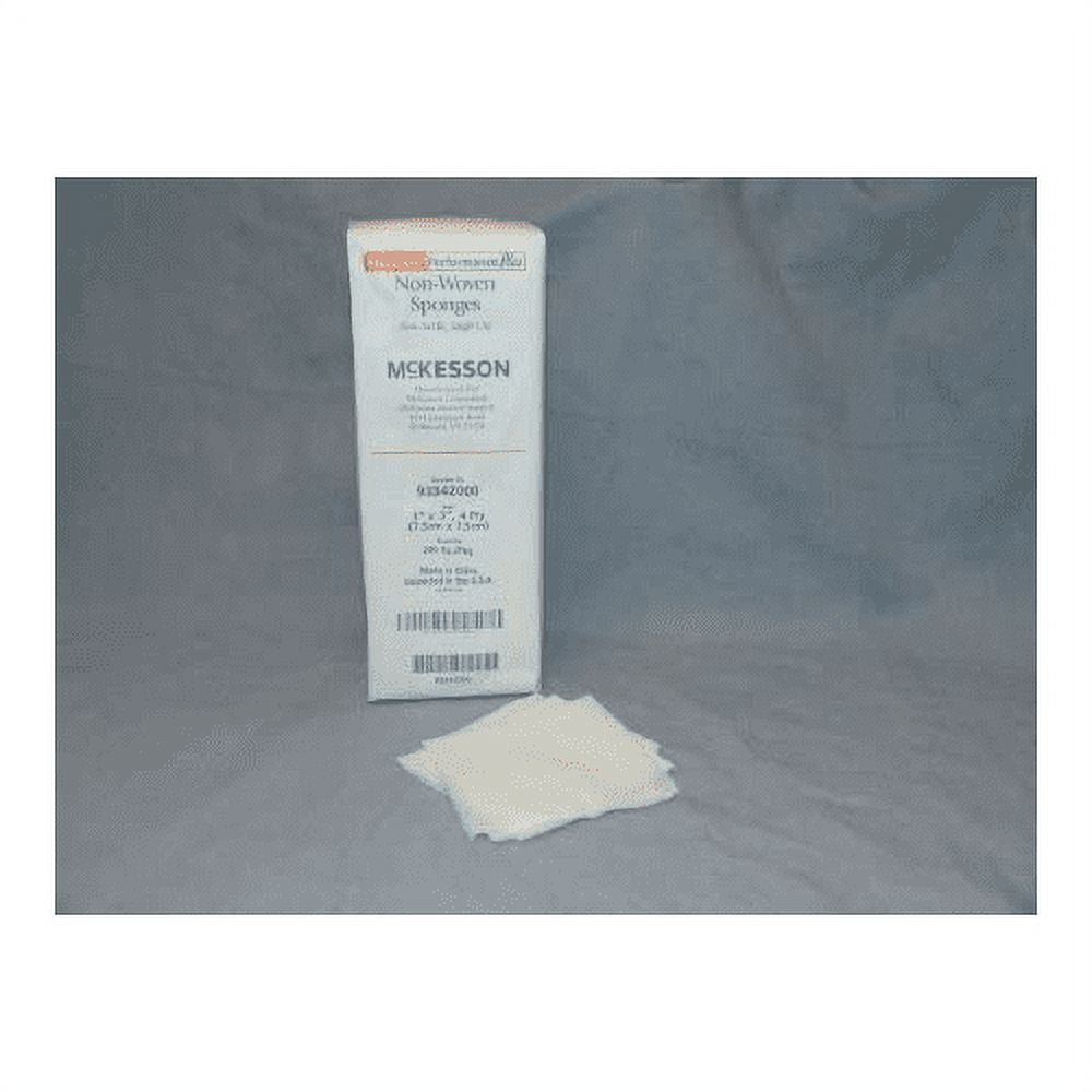 McKesson 16-40334 Gauze Sponge Non Woven 3"X3" 4Ply (Case of 20 Boxes of 200)