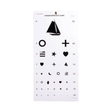 McKesson 20 Foot Distance Wall Mount Preschool Eye Chart, Picture 5 per Bag