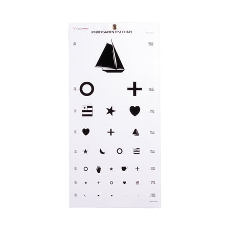 McKesson 20 Foot Distance Wall Mount Preschool Eye Chart, Picture 5 per Bag