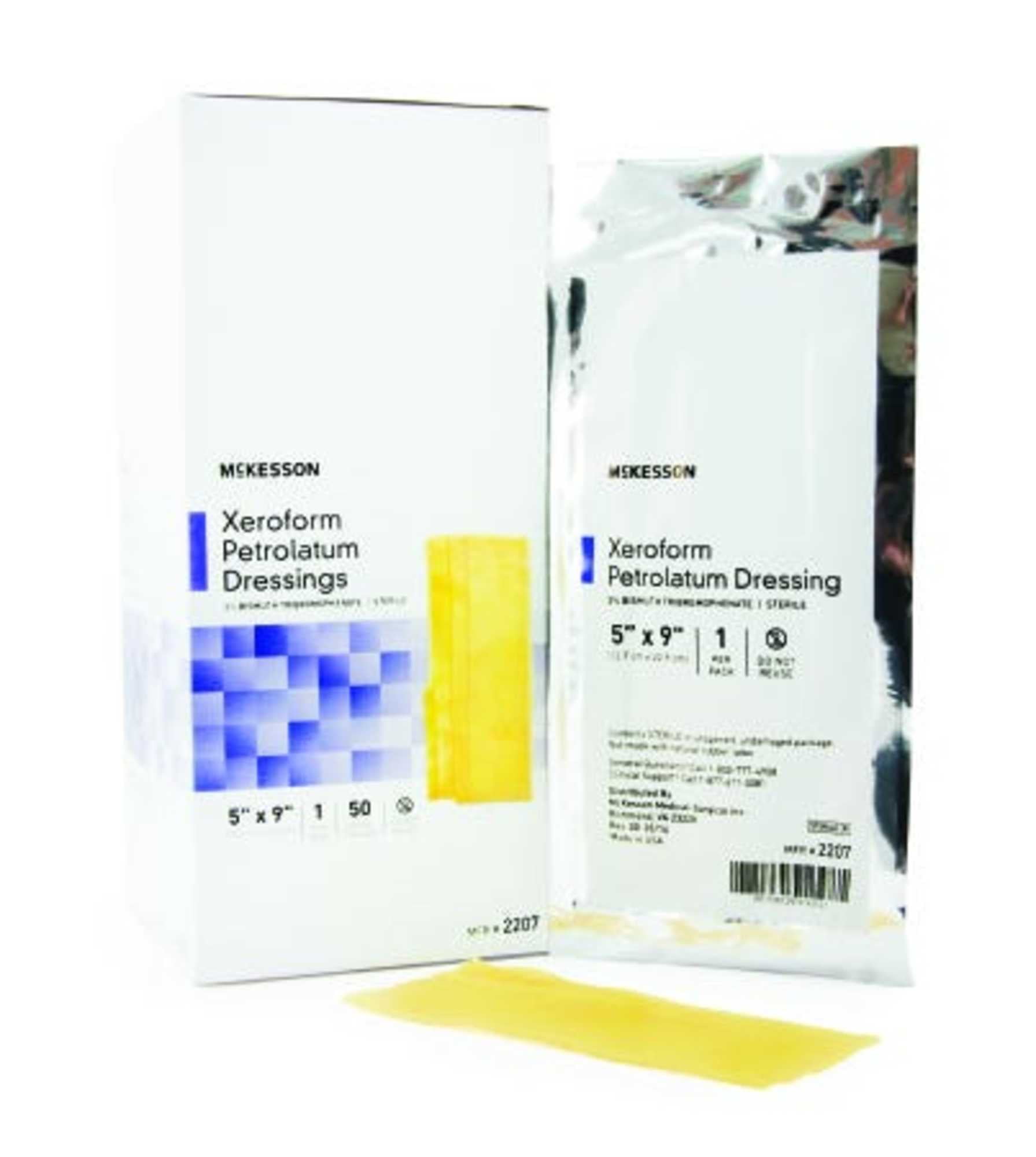 McKesson 2207 Xeroform Petrolatum Dressing Box of 50