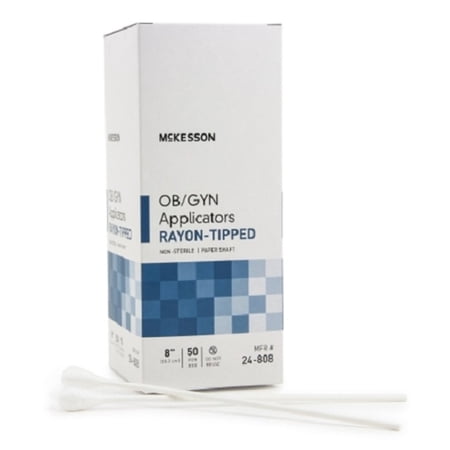 McKesson 24-808 Rayon-Tipped OBGYN Applicators-500/Case