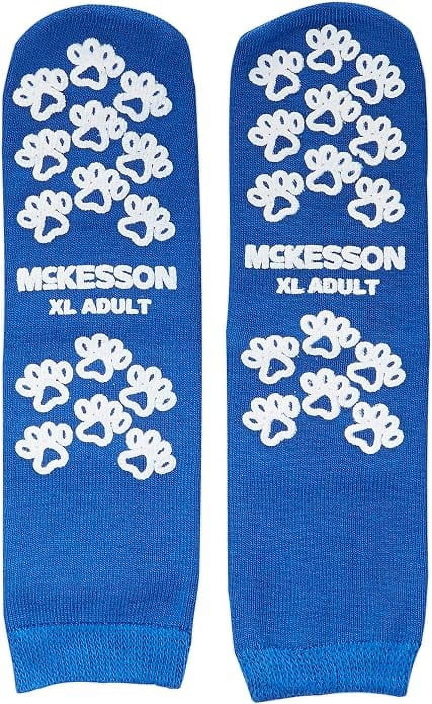 McKesson 40-3816 Above the Ankle Slipper Socks Terries Adult X-Large Royal Blue (1 Pair)