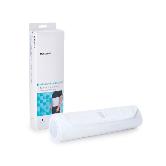 McKesson Abdominal Support Binder, 4-Panel - 30 in to 45 in, Small/Medium, 1 Ct